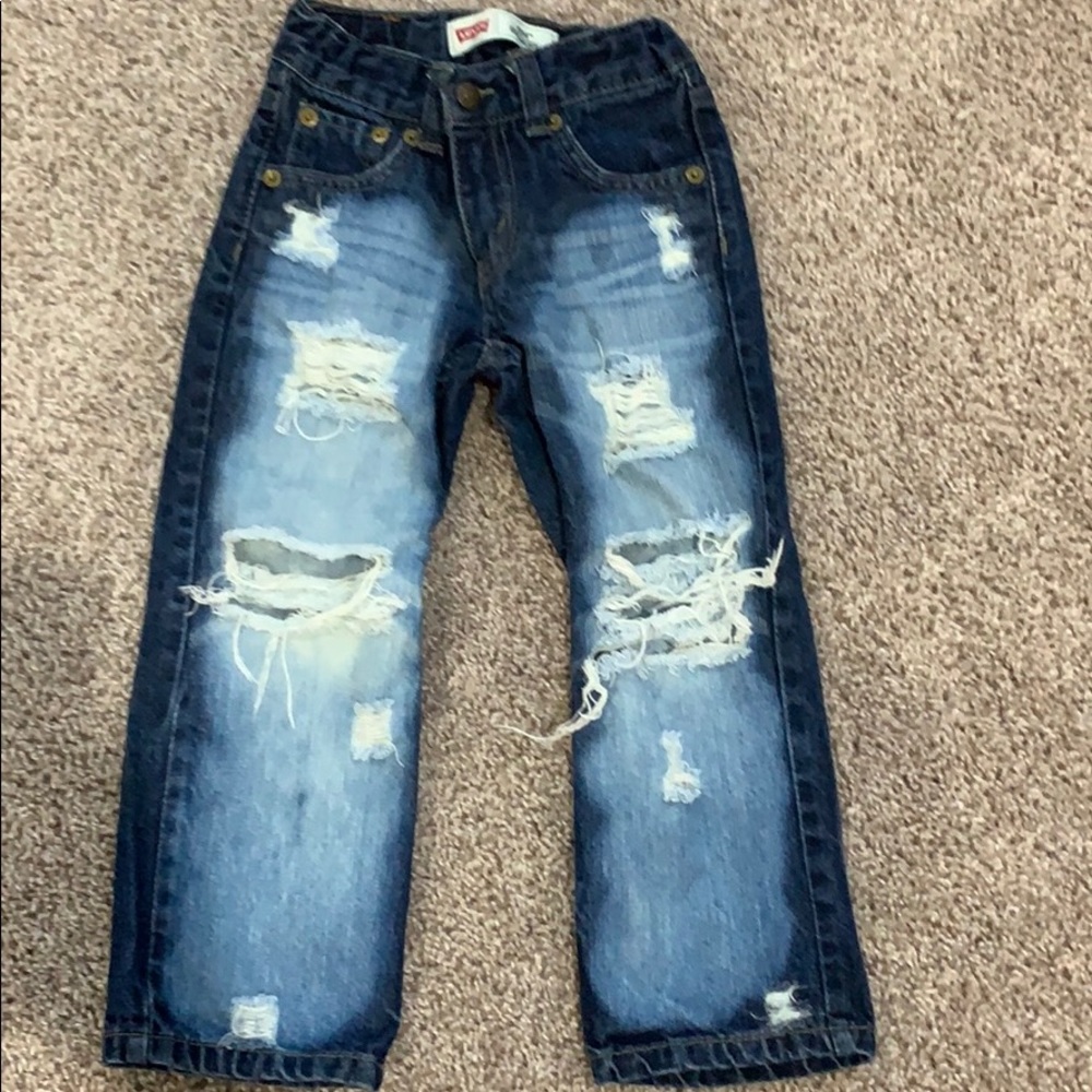 Toddler boys distressed Levi’s